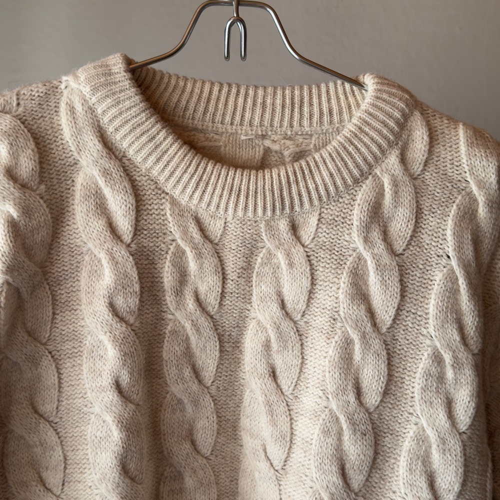 Vintage Italian Alpaca Wool Acrylic Blend Sweater - Picture 3 of 13
